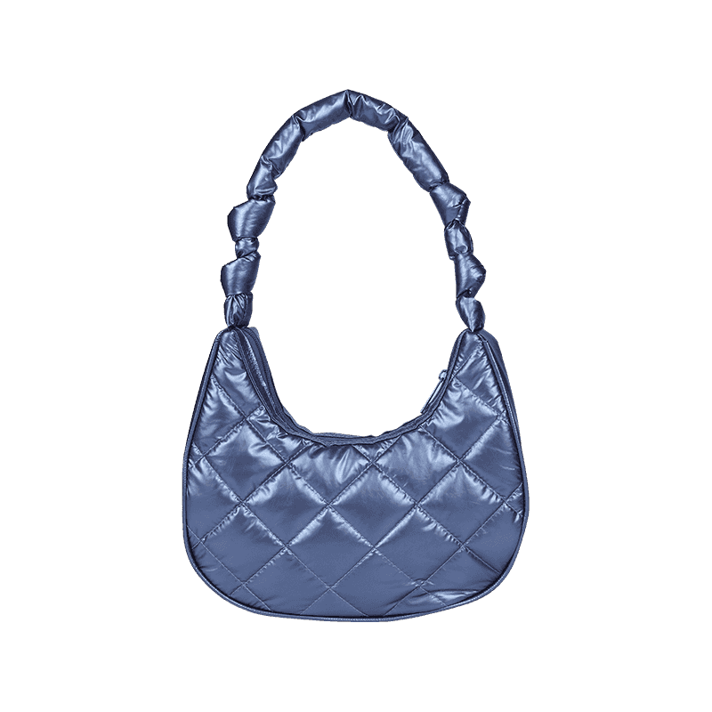 Bolso Hobo Mini Acolchado Metálico