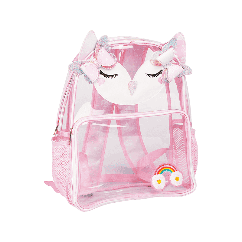 Mochila Infantil Transparente Unicornio