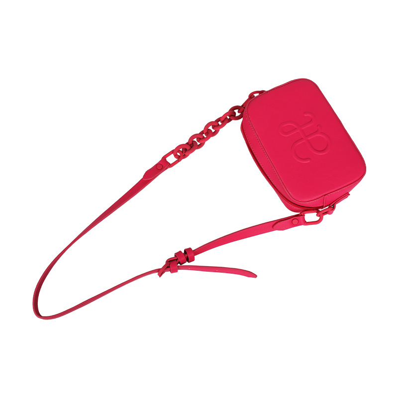 Bolso Bandolera Cuadrado Fucsia