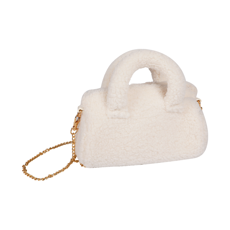 Bolso de mano y bandolera Sherpa blanco