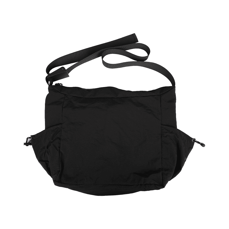 Bolso Negro De Nylon De Gran Capacidad