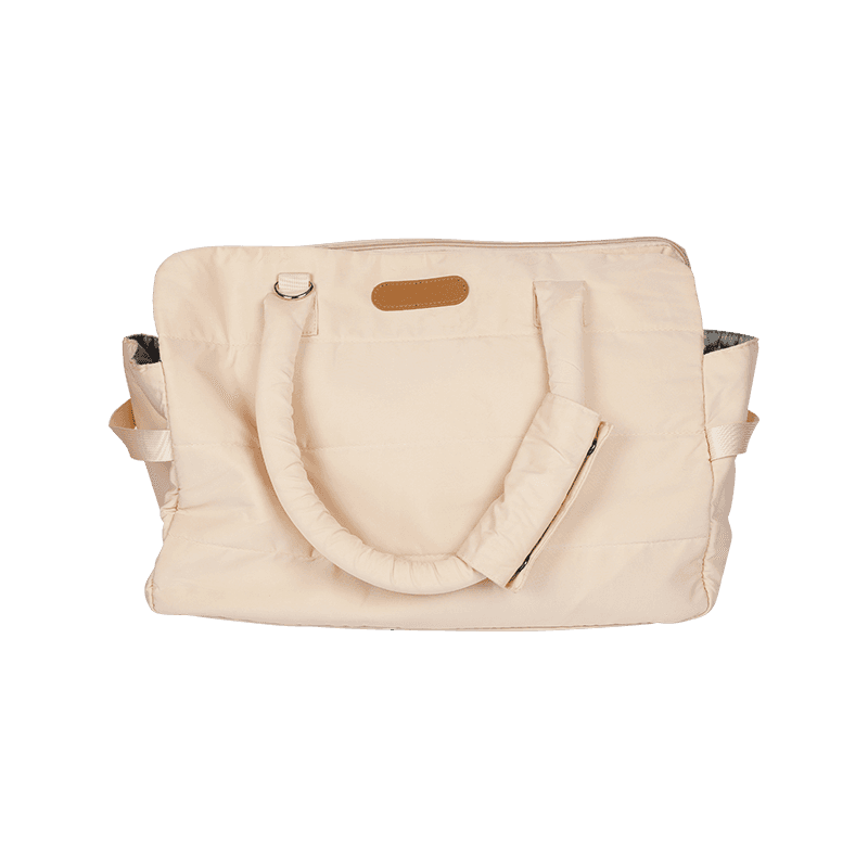 Bolsa de viaje para mascotas de gran capacidad beige